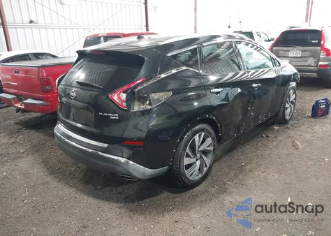 2015 Nissan Murano Platinum из США, поврежденный, VIN 5N1AZ2MH3FN212128